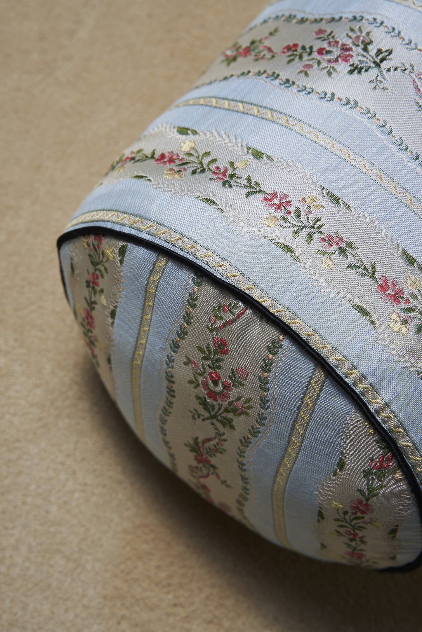 The CC Bolster in Spitalfields Stripe Pillows