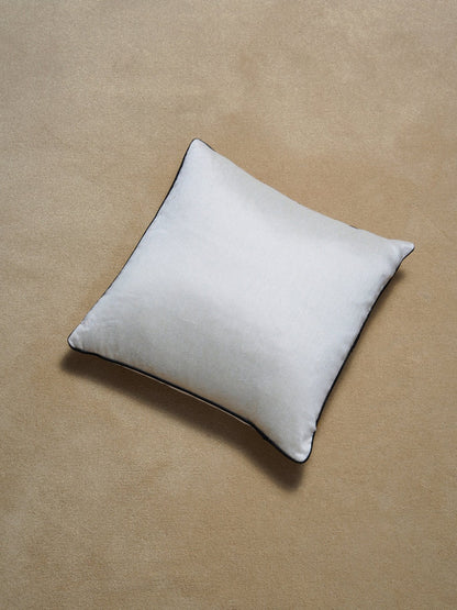 The CC Piped Cushion in Silk Sateen Pillows