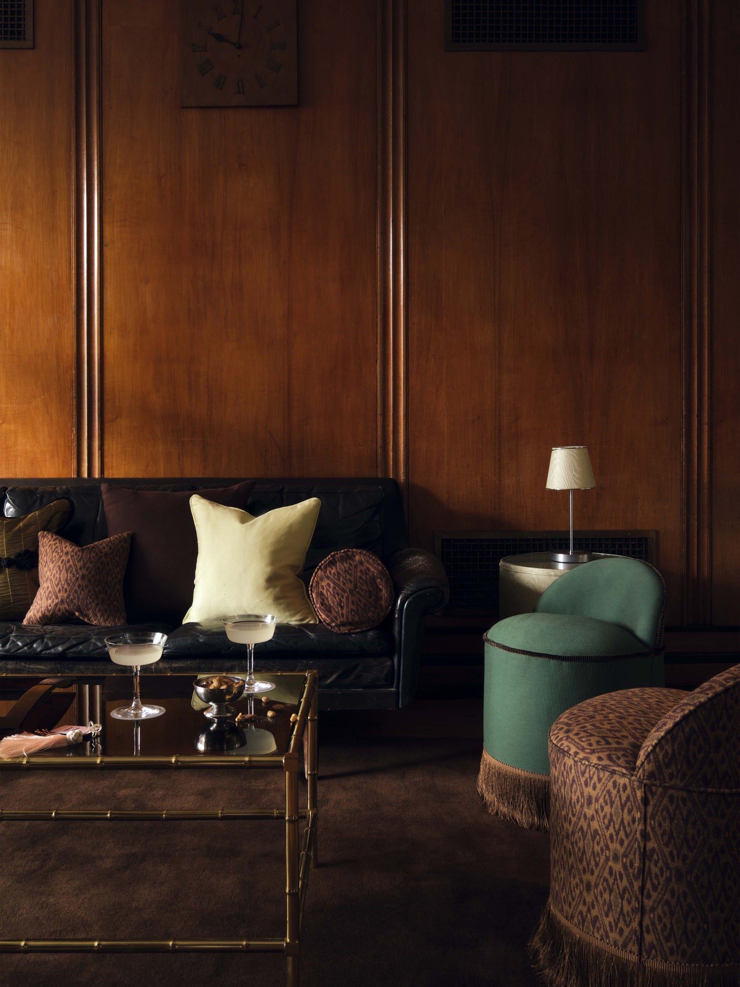 The Nut Shade in Moiré Lampshades