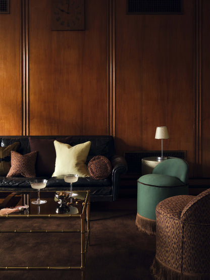 The Nut Shade in Moiré Lampshades