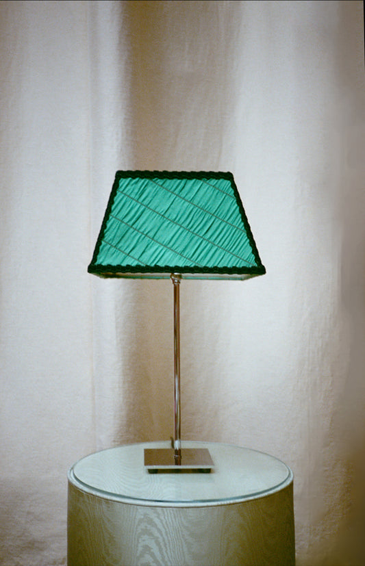 The Ra Shade in Toile de Fond Thistle Lampshades