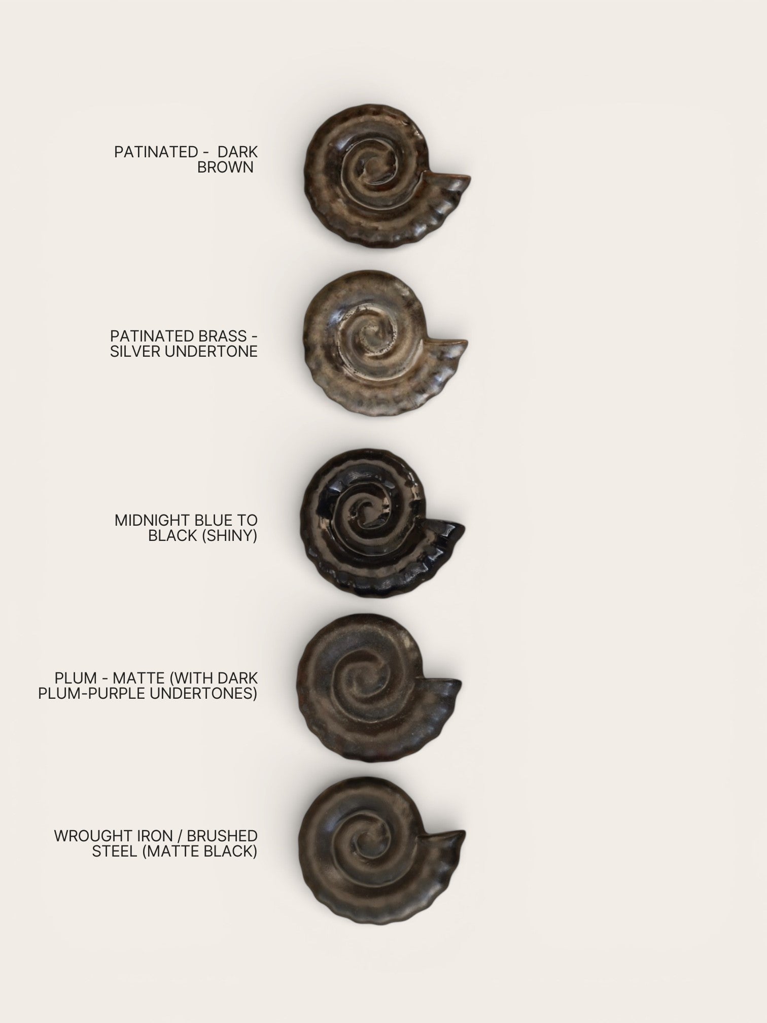 The Shell Hand-Crafted Ceramic Knob Hardware