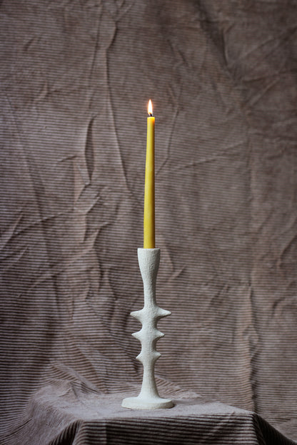 Thoracic White Candleholder Candle Holders