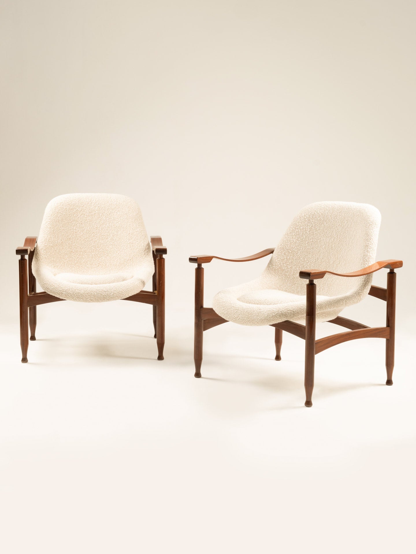 Pair of Tiki Armchairs by Busnelli, Italy 1960s Chairs