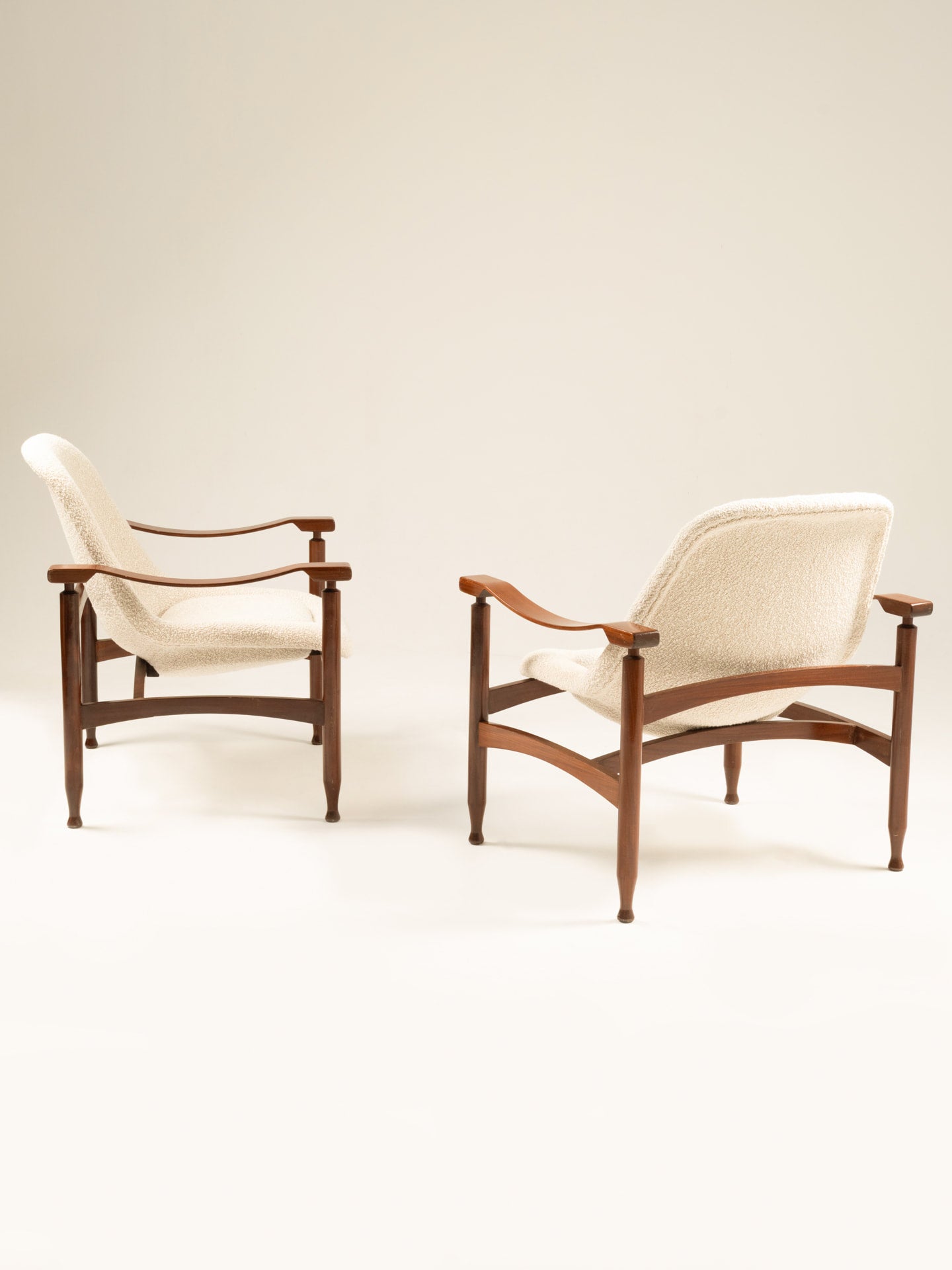 Pair of Tiki Armchairs by Busnelli, Italy 1960s Chairs