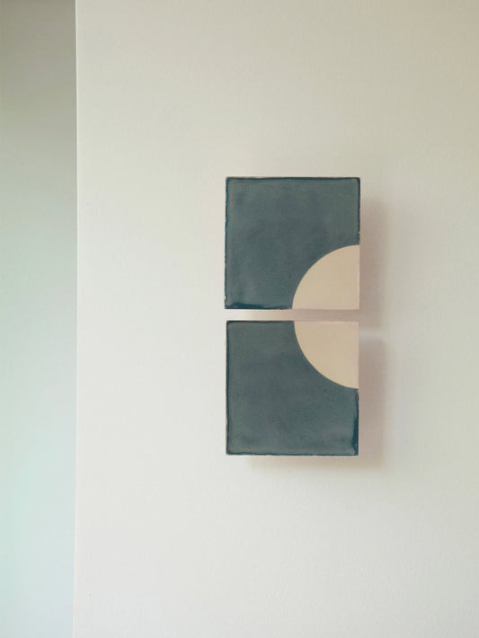 Tiles Wall Light Moon B by Violaine dHarcourt Sconces