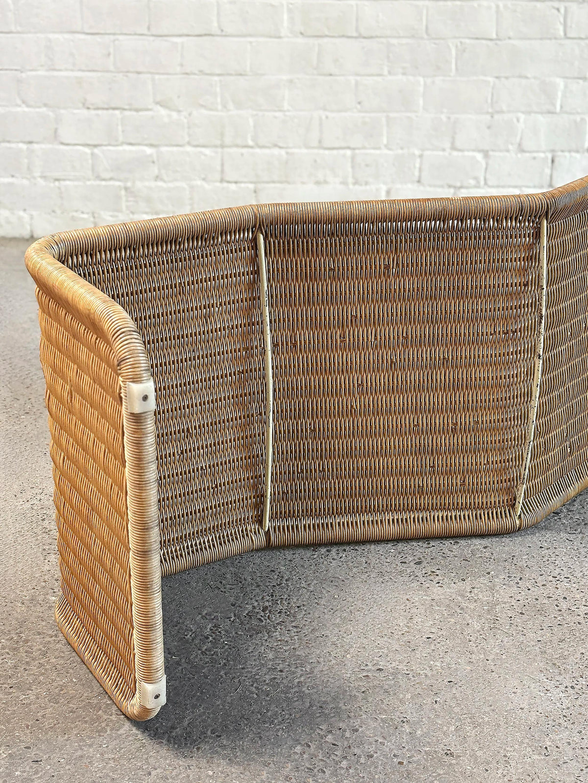 Tito Agnoli for Pierantonio Bonacina, Italian 1960s P3 Chaise Lounge in Metal and Natural Cane Chaise Lounges