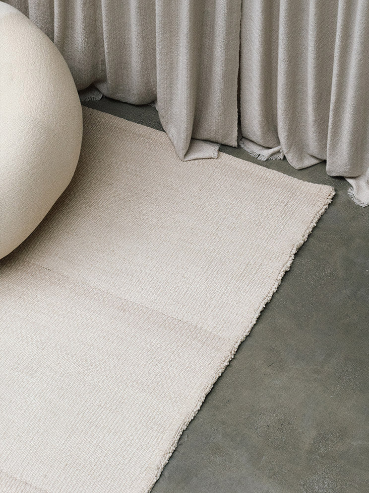 Tiza Rug in Medium Texture - Carded Wool Rugs
