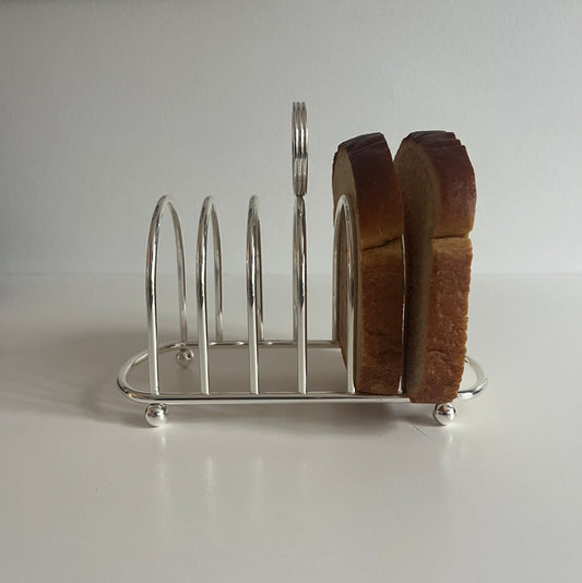 Art Deco Silver Plated Toast Rack