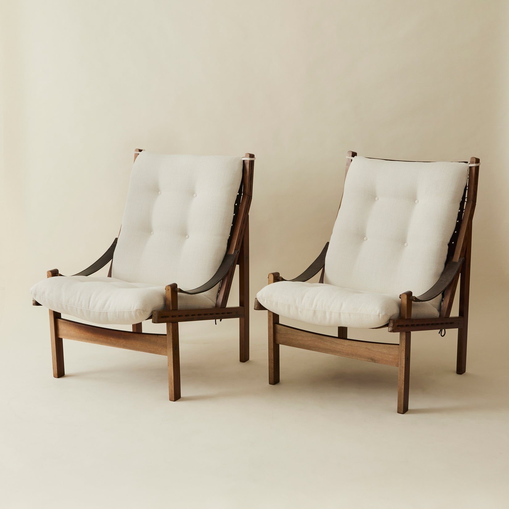 Torbjorn Afdal Hunter Hunter Lounge Chairs, A Pair, 1960's Chairs