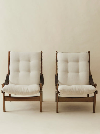 Torbjorn Afdal Hunter Hunter Lounge Chairs, A Pair, 1960's Chairs