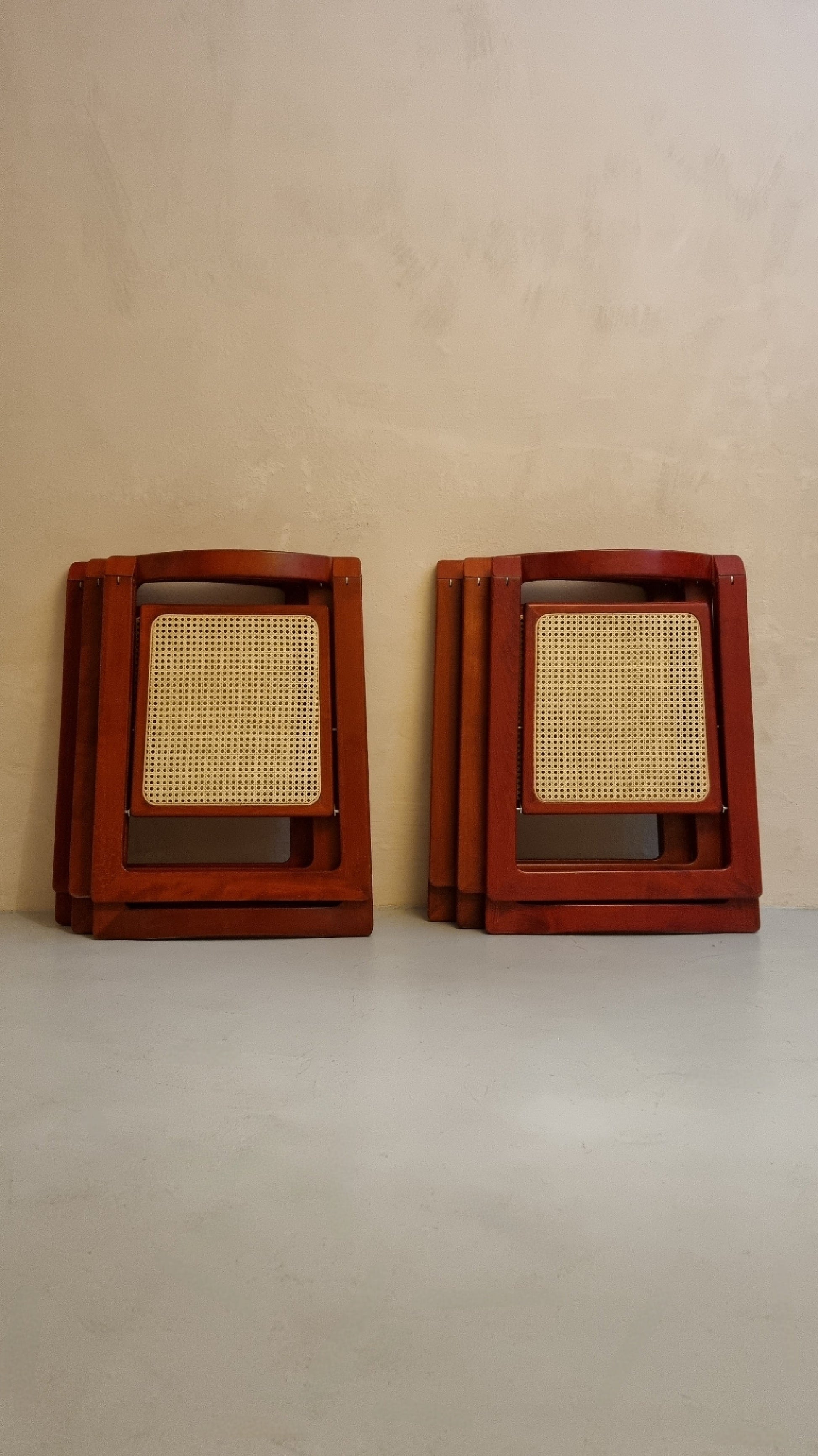 Trieste Folding Chairs by Aldo Jacober (Set of 6), Chairs, Vintage