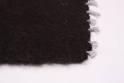 Turkish Flokati in Noir, 7'10" x 11' Rugs