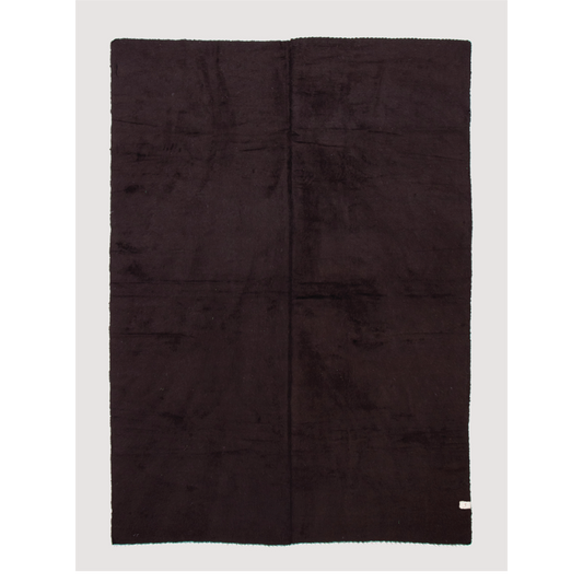 Turkish Flokati in Noir, 7'10" x 11'