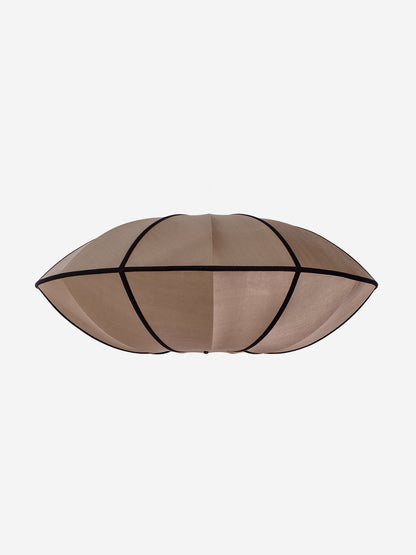 UFO Silk Pendant in Rosebrown with Black Ribbon by Oi Soi Oi Pendant Lights