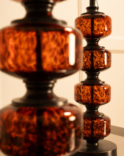 Pair of Speckled Glass USA Table Lamps Table Lamps