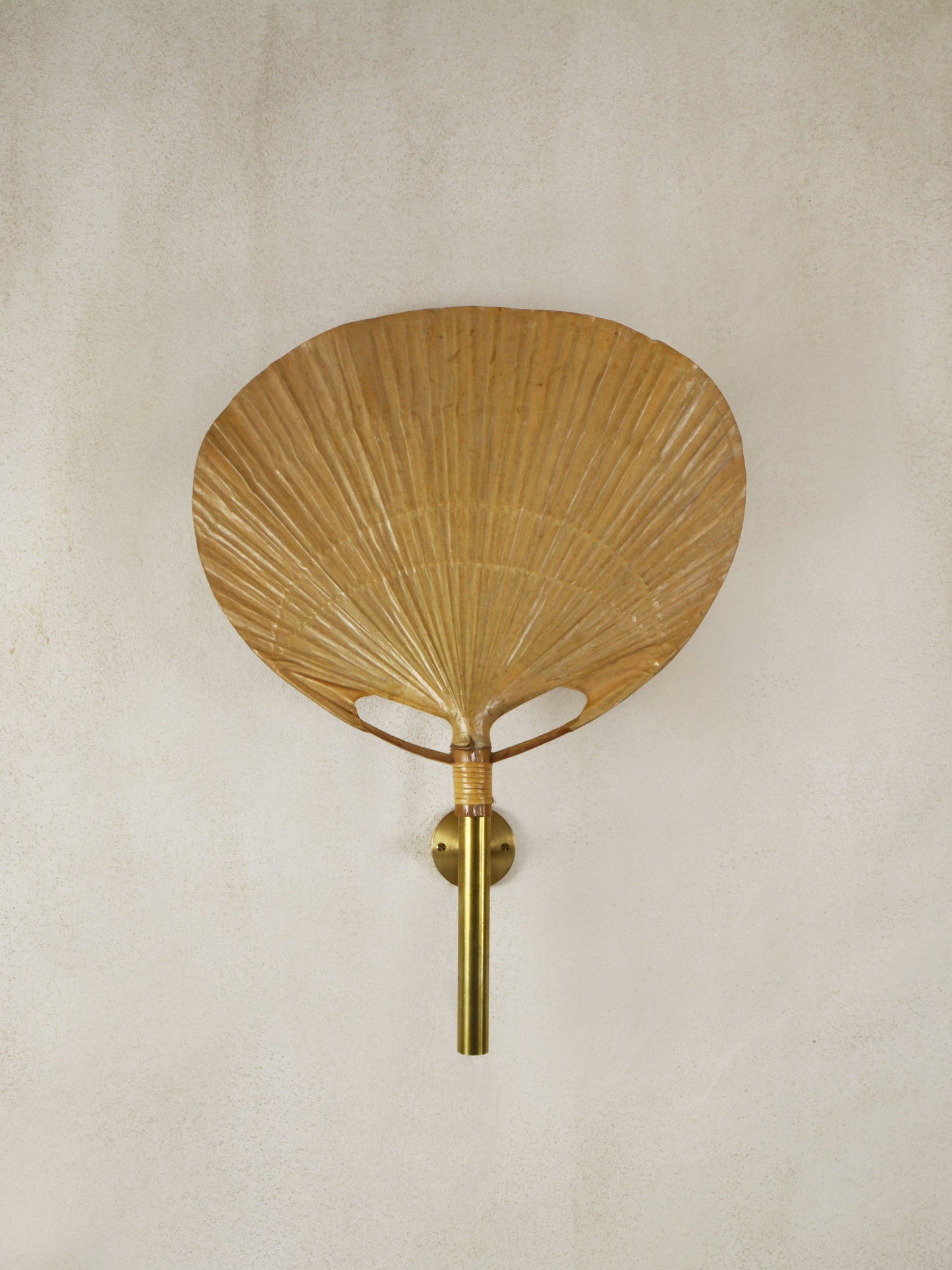 Uchiwa Wall Lamp by Ingo Maurer, Ca.1970 Sconces
