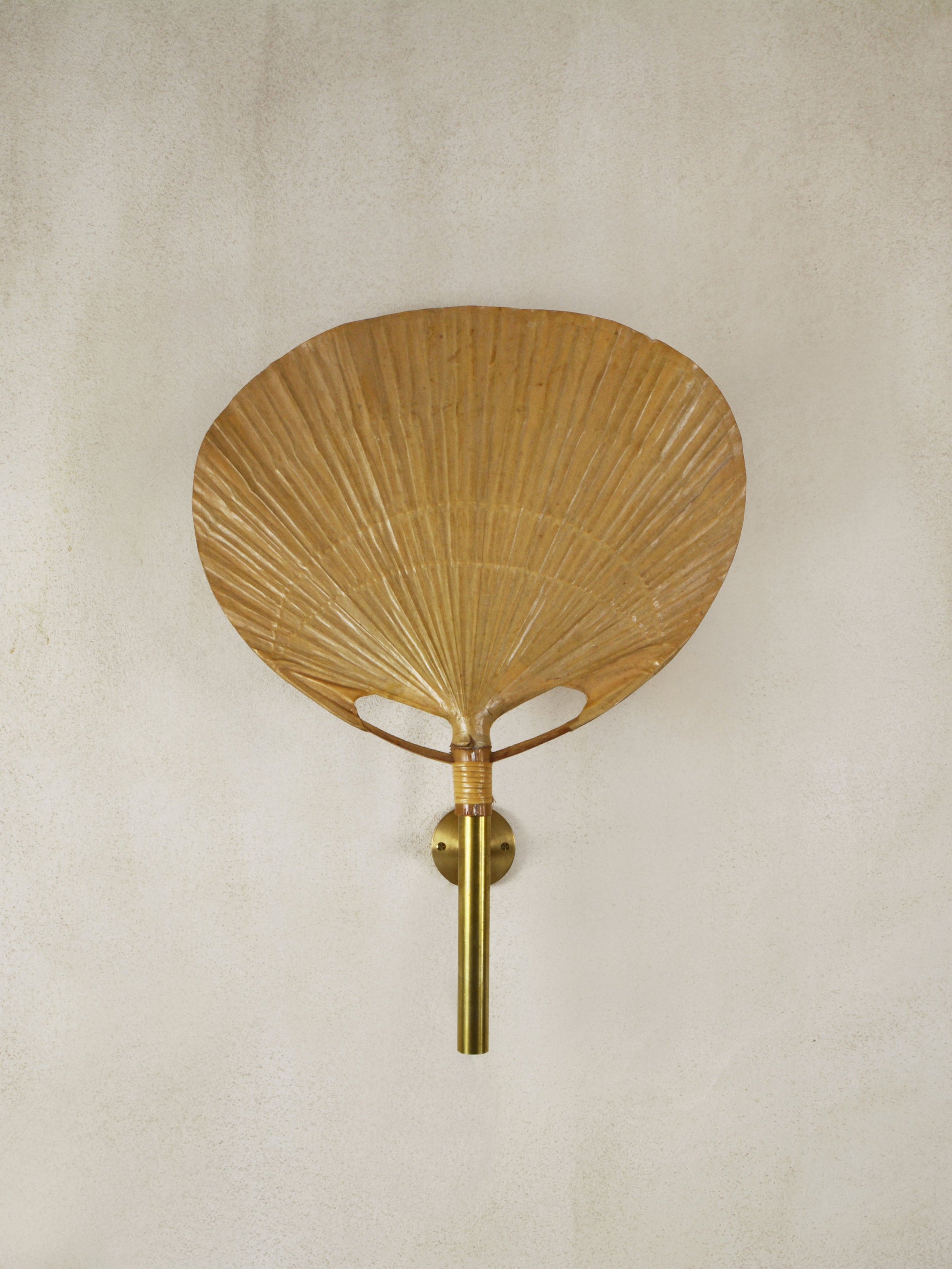 Uchiwa Wall Lamp by Ingo Maurer, Ca.1970 Sconces