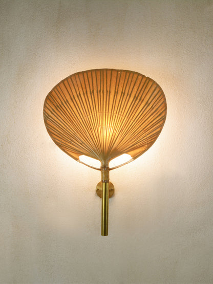 Uchiwa Wall Lamp by Ingo Maurer, Ca.1970 Sconces
