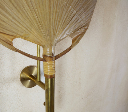 Uchiwa Wall Lamp by Ingo Maurer, Ca.1970 Sconces