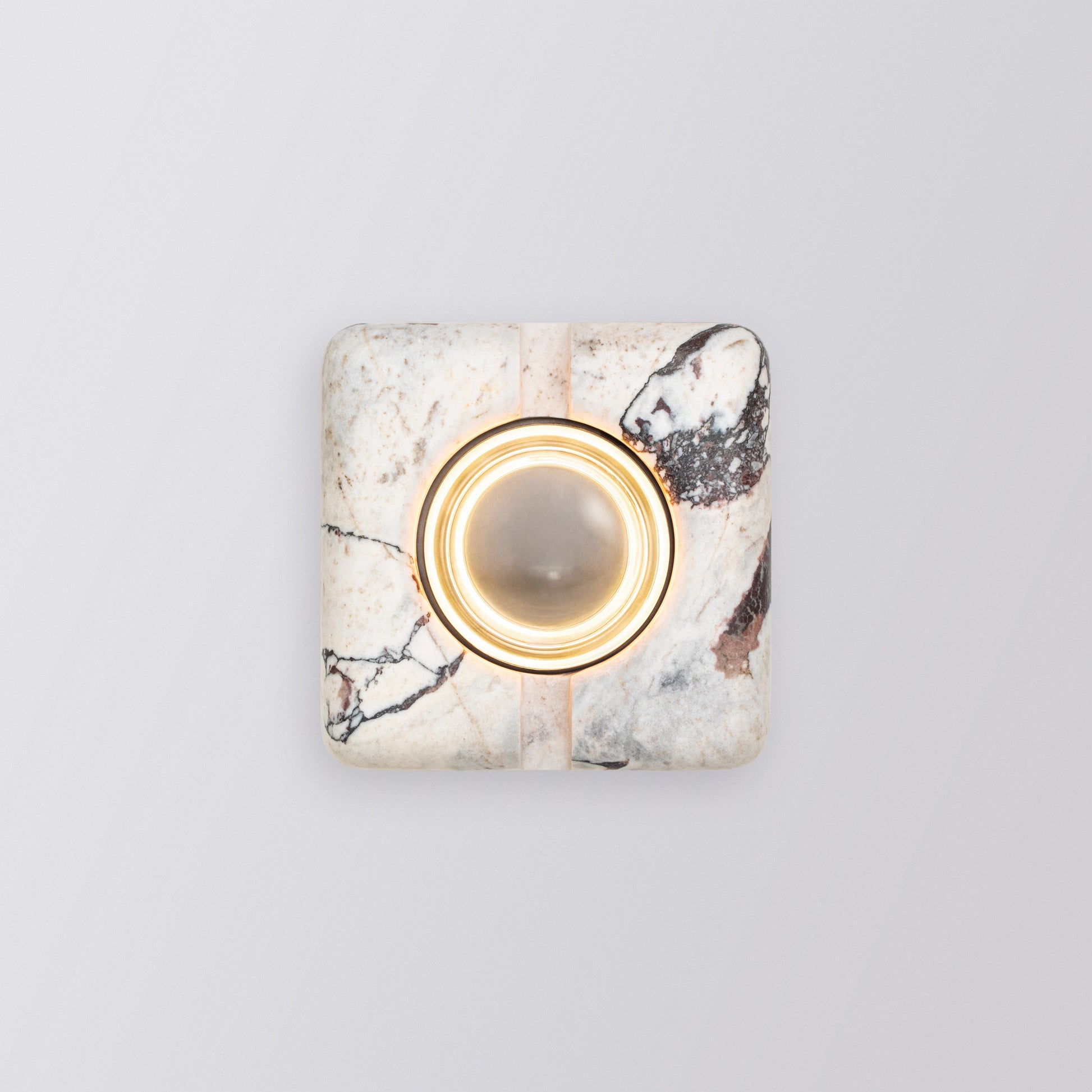 Ulah Wall Light in Viola Outer Shell Clear Glass Sconces