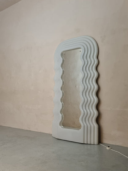 Ultrafragola Lighted Mirror by Ettore Sottsass for Poltronova, 80s Mirrors