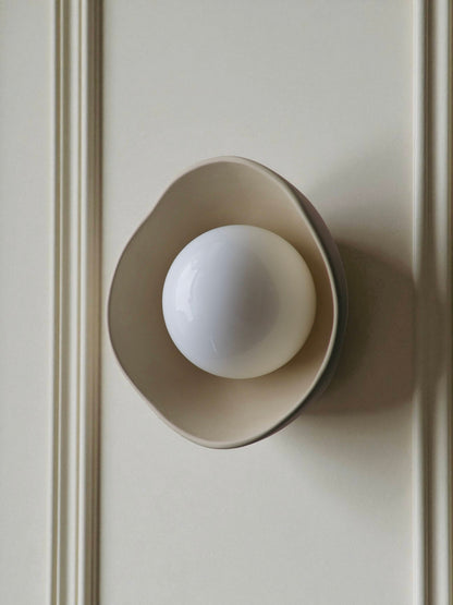 Velour Orb Matte Wall Sconce