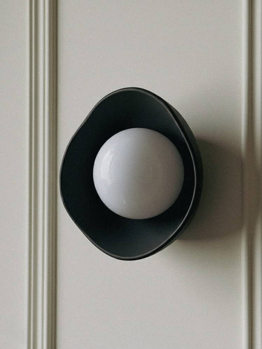 Velour Orb Matte Wall Sconce