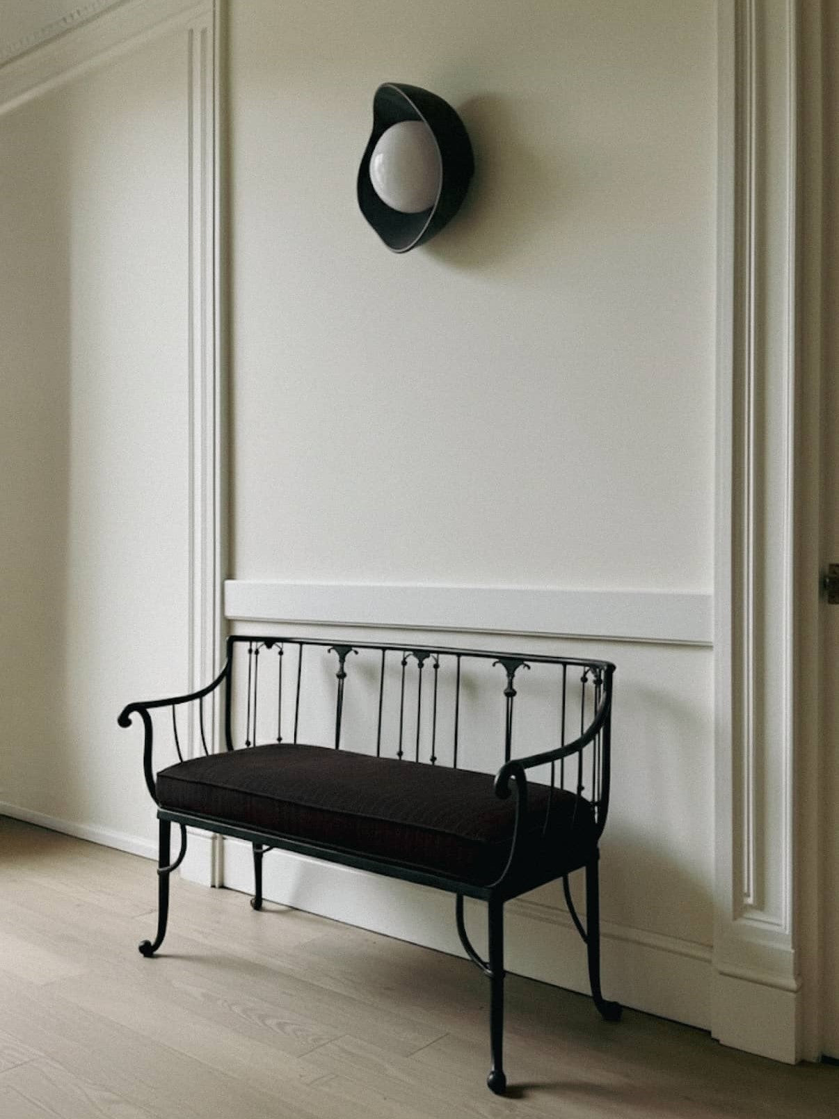 Velour Orb Matte Wall Sconce