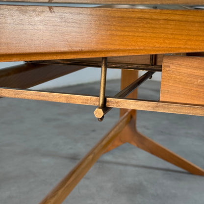 Very Rare Walnut Working Table / Desk by Ignazio Gardella, Milan, Italy, 1950 Desks