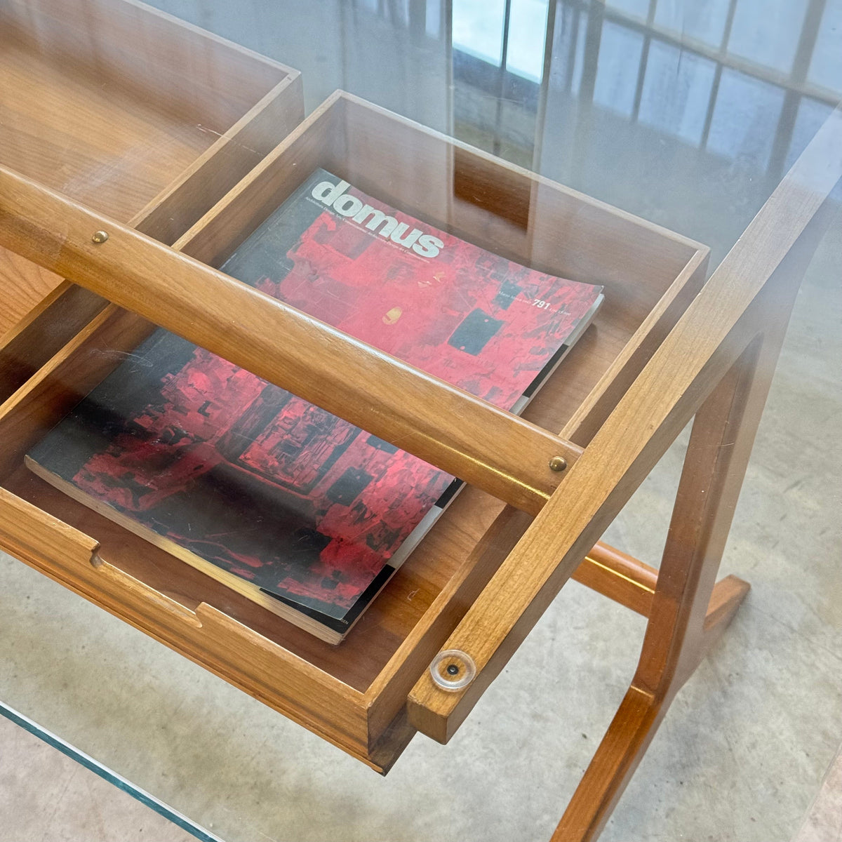 Very Rare Walnut Working Table / Desk by Ignazio Gardella, Milan, Italy, 1950 Desks