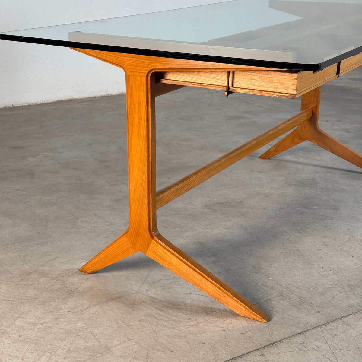 Very Rare Walnut Working Table / Desk by Ignazio Gardella, Milan, Italy, 1950 Desks