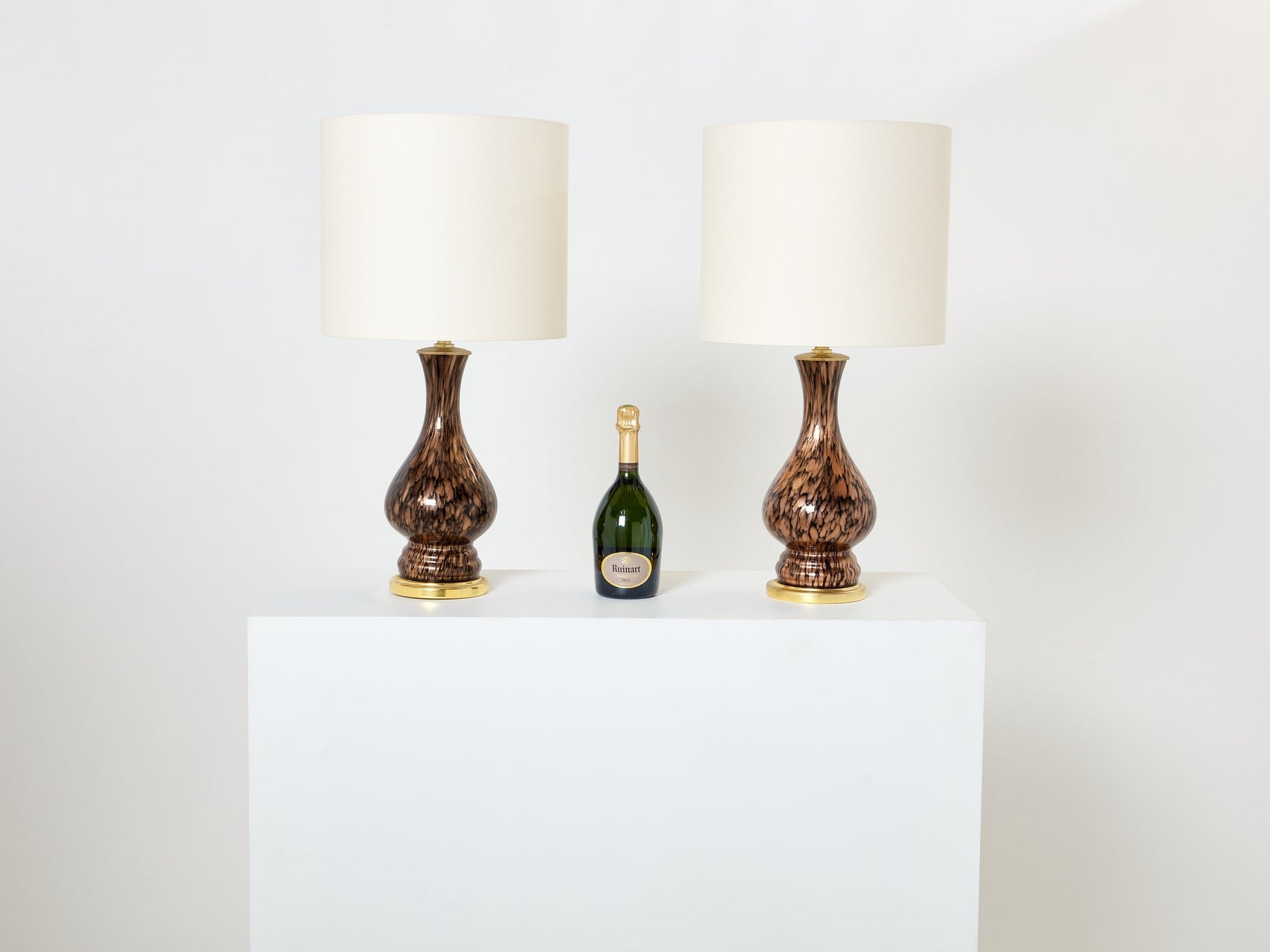 Vincenzo Nason Avventurina Murano Glass Table Lamps 1960s Table Lamps