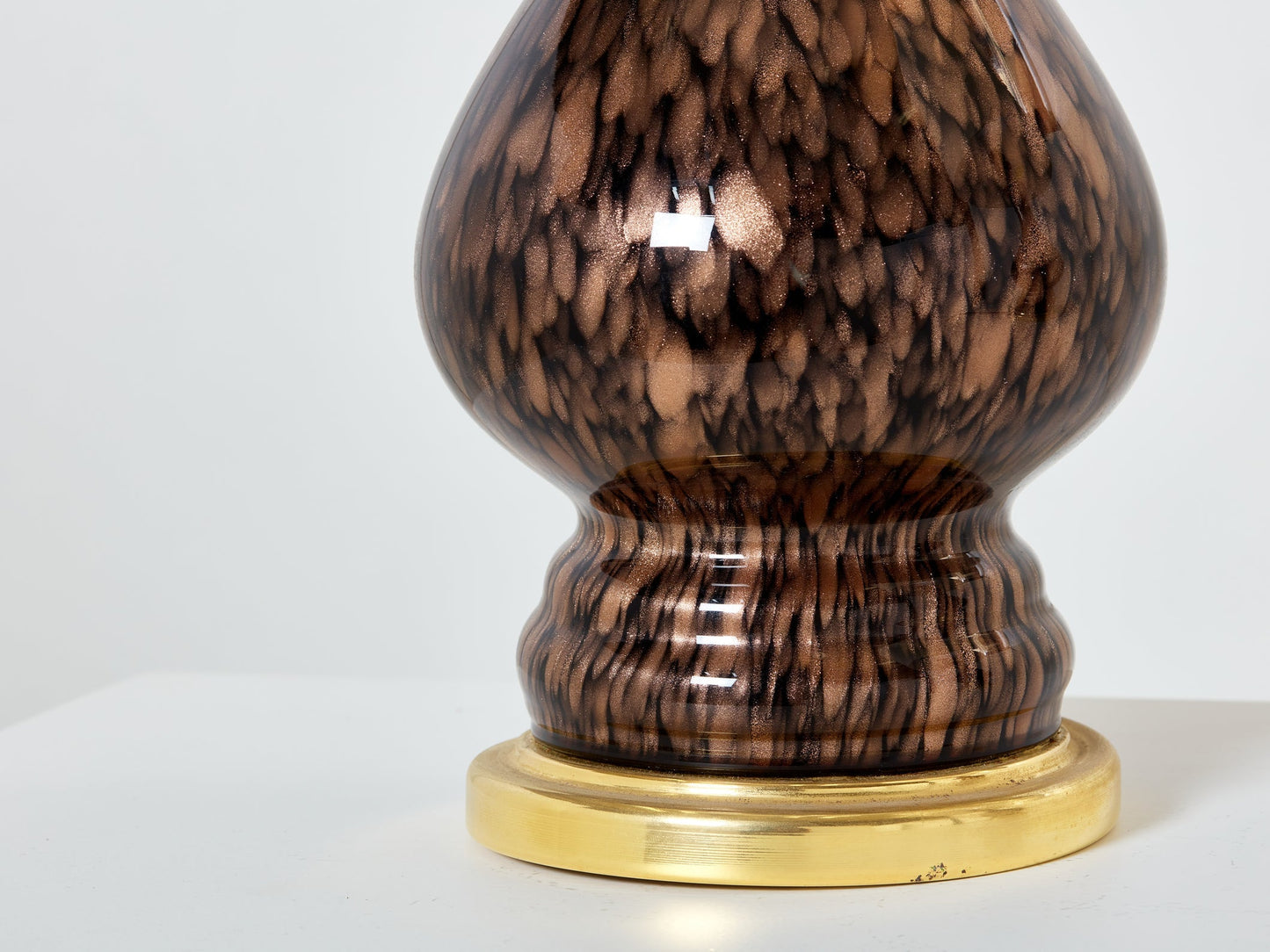 Vincenzo Nason Avventurina Murano Glass Table Lamps 1960s Table Lamps