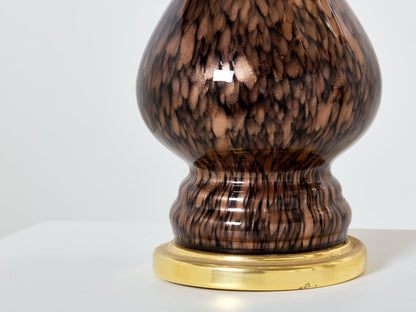 Vincenzo Nason Avventurina Murano Glass Table Lamps 1960s Table Lamps