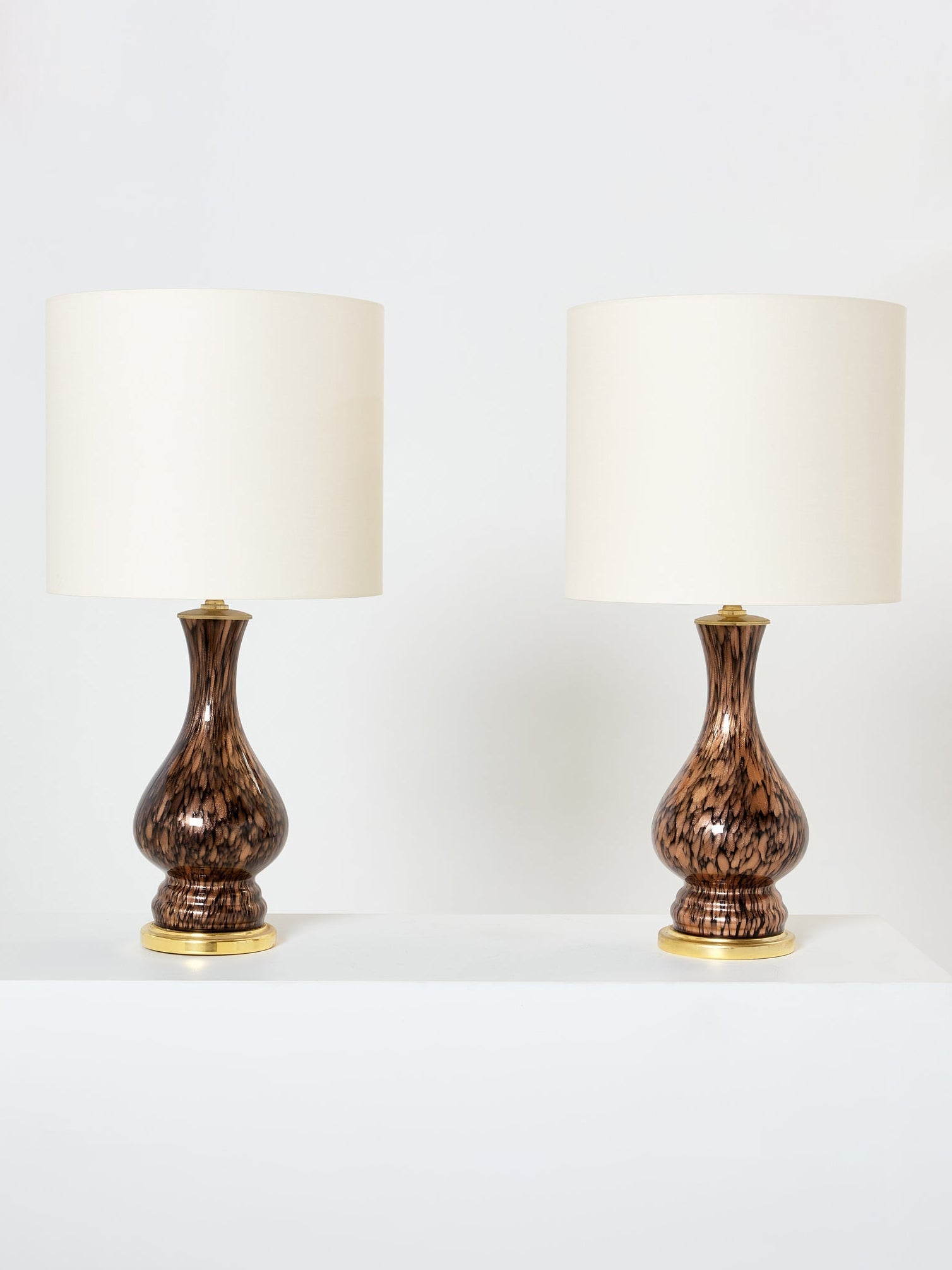 Vincenzo Nason Avventurina Murano Glass Table Lamps 1960s Table Lamps