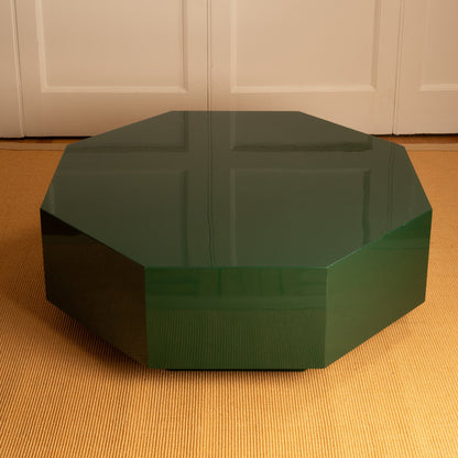 Lacquered Octagonal Coffee Table, 70s Coffee Tables