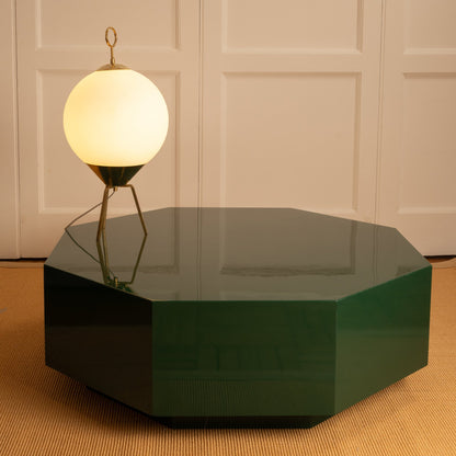 Lacquered Octagonal Coffee Table, 70s Coffee Tables