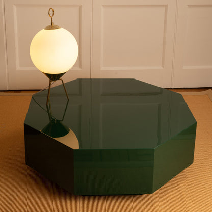 Lacquered Octagonal Coffee Table, 70s Coffee Tables
