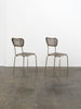 Vintage Perforated Metal Chairs Chairs