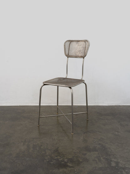 Vintage Perforated Metal Chairs Chairs