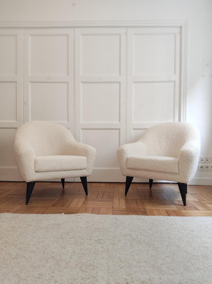 Pair of Ramos Armchairs - France 1950s Chairs
