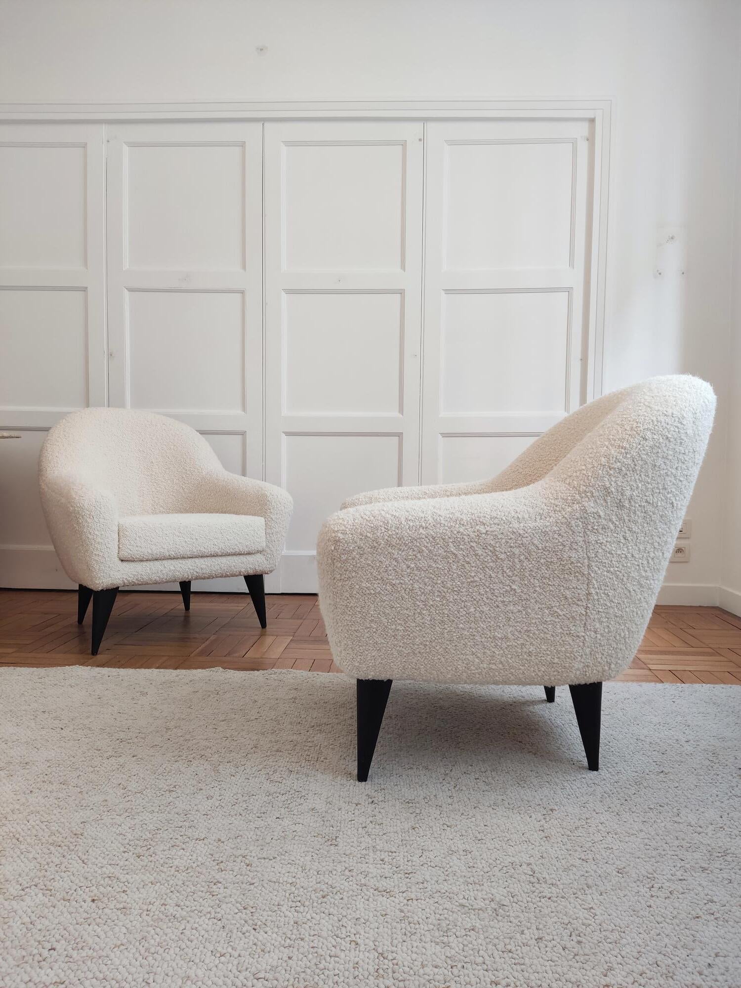 Pair of Ramos Armchairs - France 1950s Chairs
