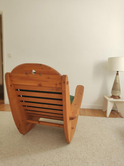 Scandinavian Rocking Chair, 70s Chairs