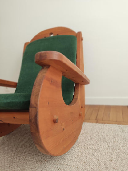 Scandinavian Rocking Chair, 70s Chairs