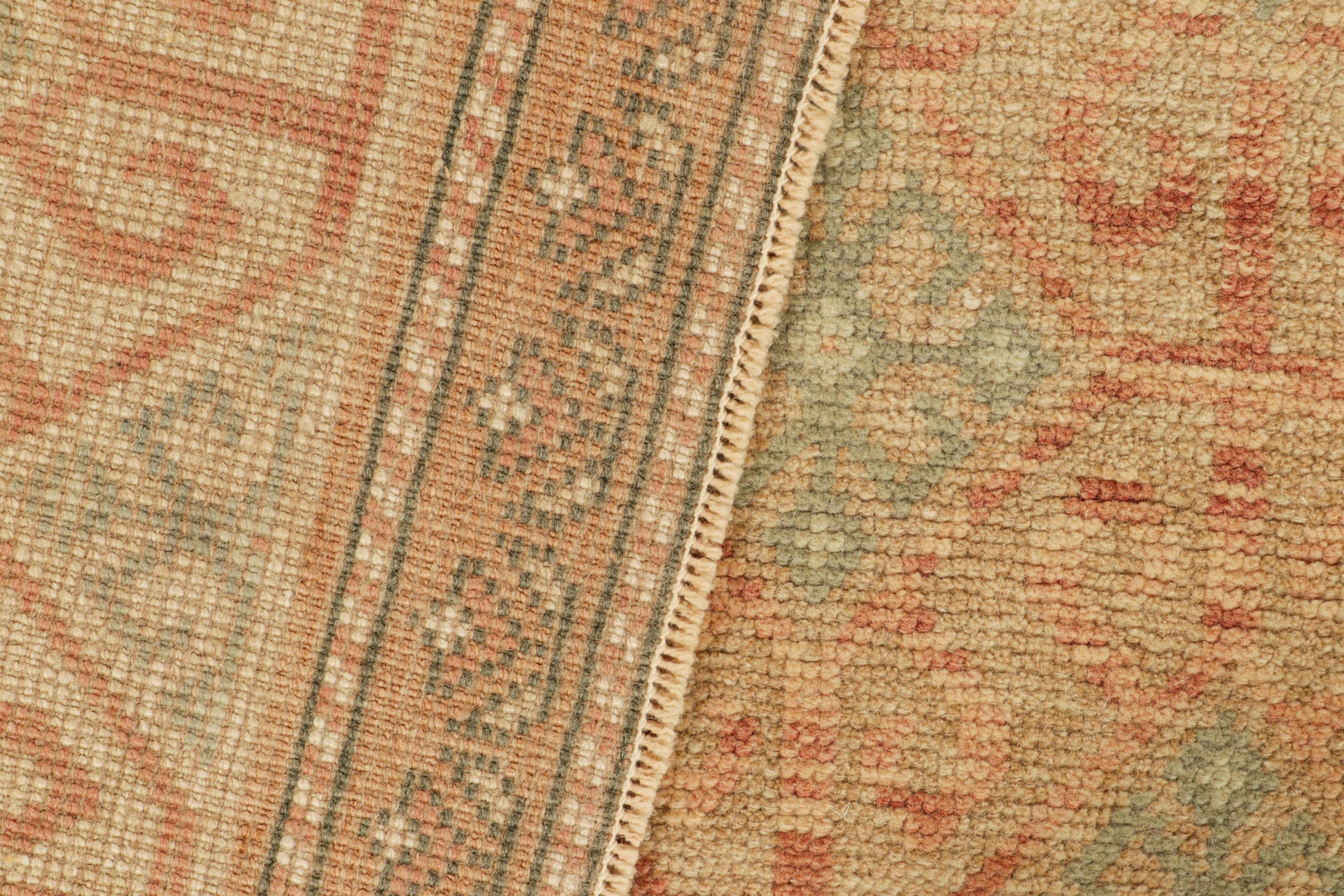 Vintage Zeki Müren Runner Rug with Polychrome Diamond Patterns from Rug & Kilim Rugs