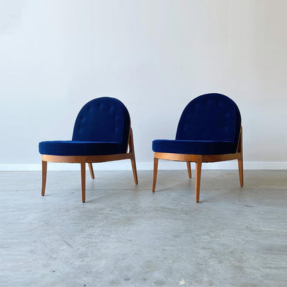 Vintage Sculpted Slipper Chairs
