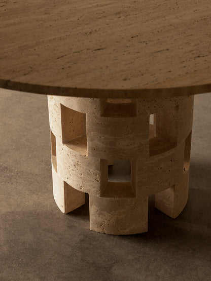 Vivi Dining Table in Travertine