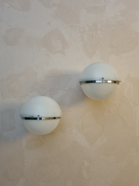 Wall Sconces Designed by Harvey Guzzini for Guzzini, Italy 1969 Sconces