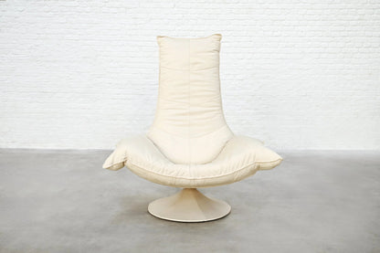 Early 1970s Gerard van den Berg Wammes Lounge Chair, Leather Chaise Lounges